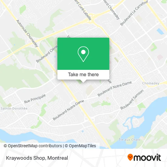 Kraywoods Shop map