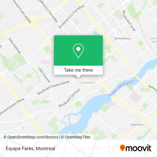 Équipe Farès map