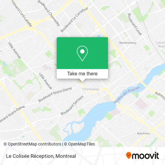 Le Colisée Réception map