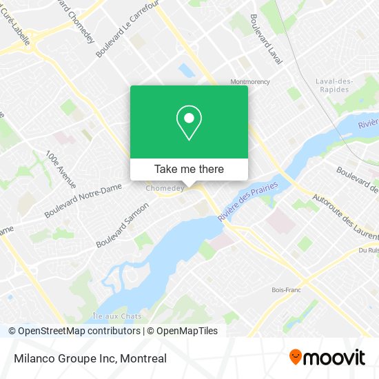 Milanco Groupe Inc map