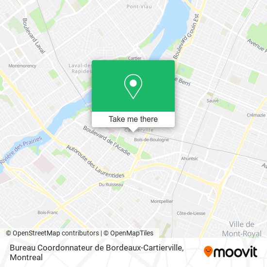 Bureau Coordonnateur de Bordeaux-Cartierville map