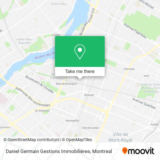Daniel Germain Gestions Immobilières map