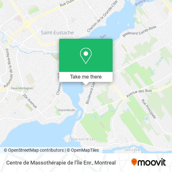 Centre de Massothérapie de l'Île Enr. map