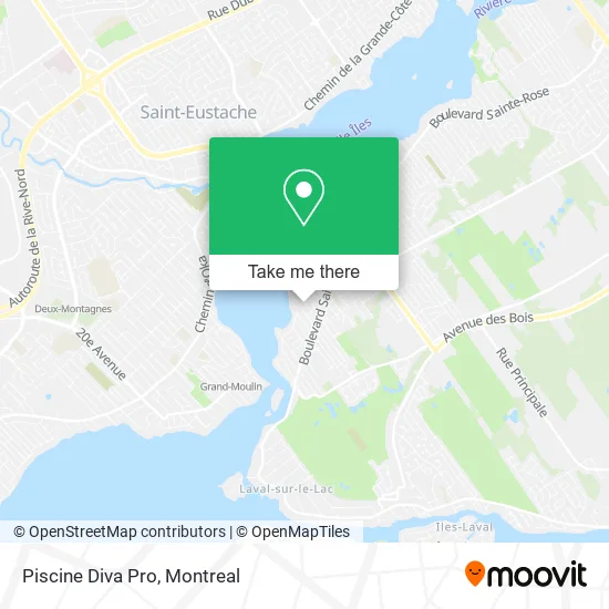 Piscine Diva Pro map