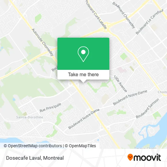 Dosecafe Laval map
