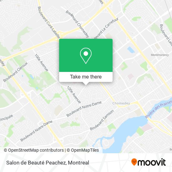 Salon de Beauté Peachez map