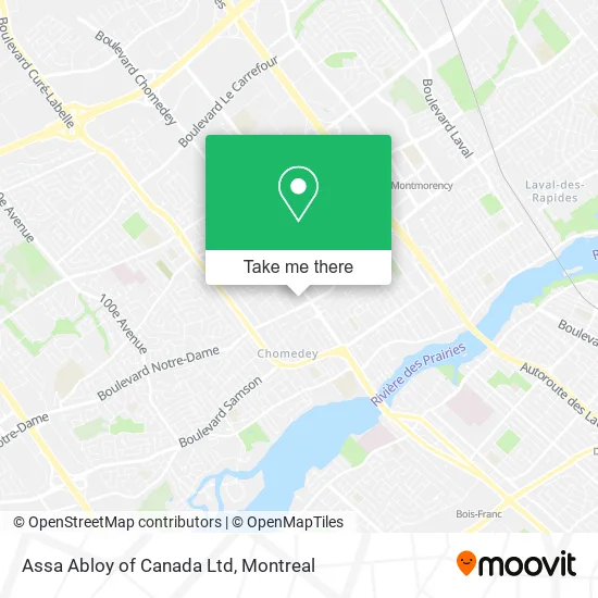 Assa Abloy of Canada Ltd map
