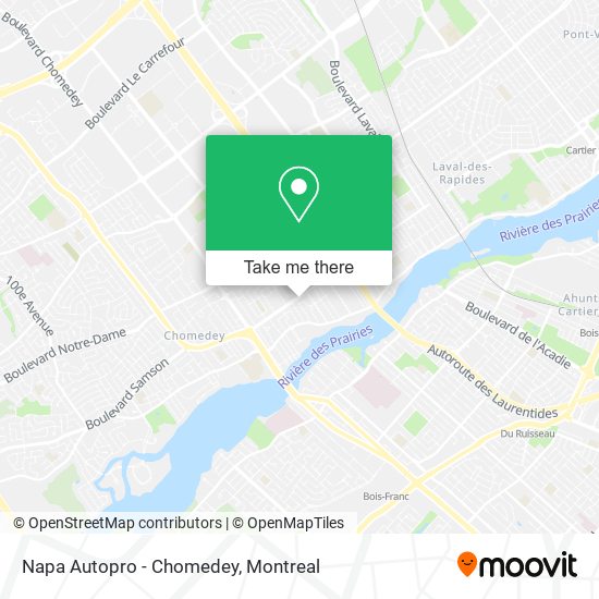 Napa Autopro - Chomedey map