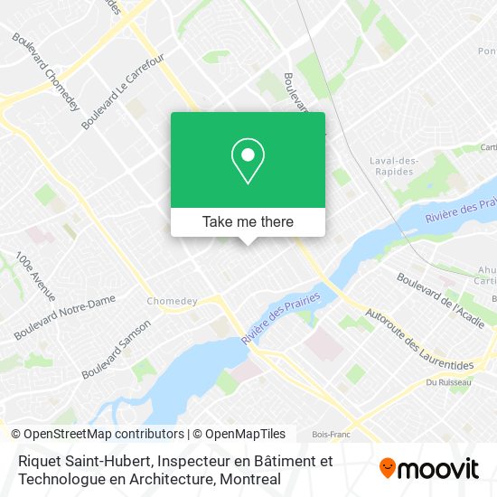 Riquet Saint-Hubert, Inspecteur en Bâtiment et Technologue en Architecture map