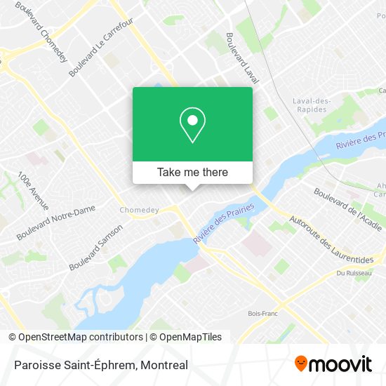 Paroisse Saint-Éphrem map