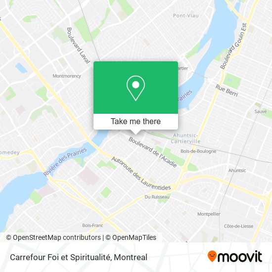 Carrefour Foi et Spiritualité map