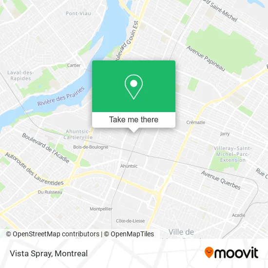 Vista Spray map
