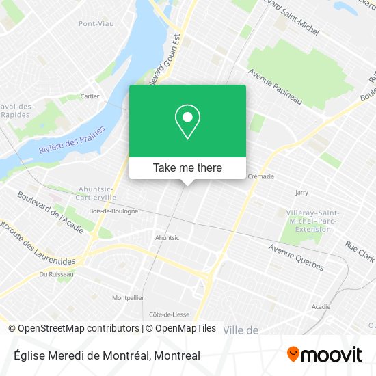 Église Meredi de Montréal map