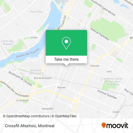 Crossfit Ahuntsic map