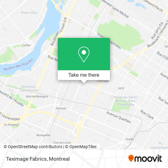 Teximage Fabrics map