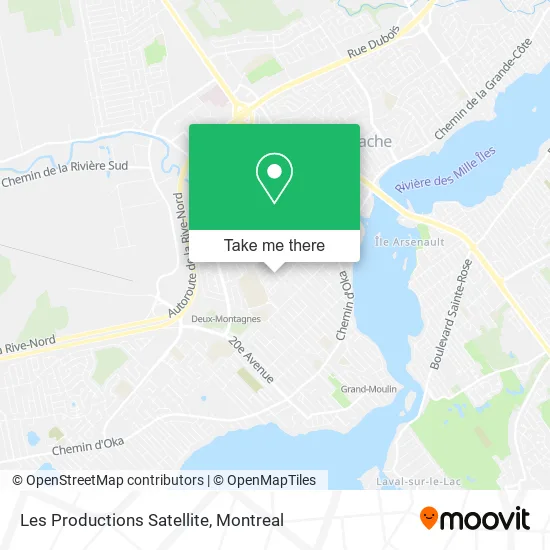 Les Productions Satellite map