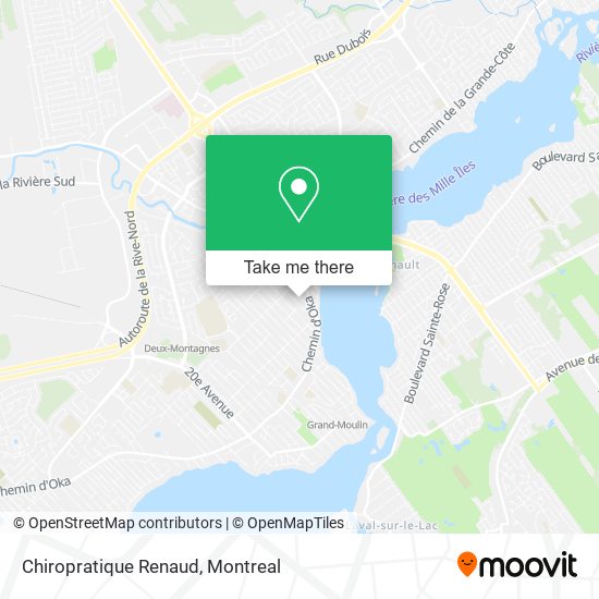 Chiropratique Renaud map