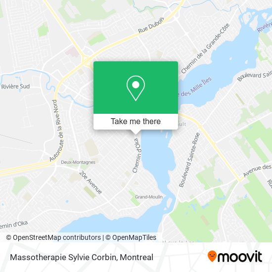 Massotherapie Sylvie Corbin map