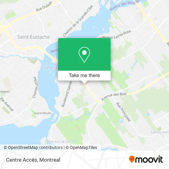 Centre Accès map