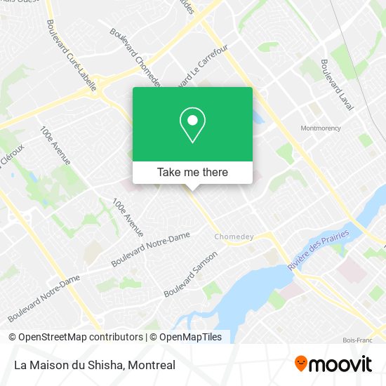 La Maison du Shisha map