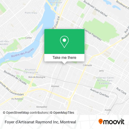 Foyer d'Artisanat Raymond Inc map