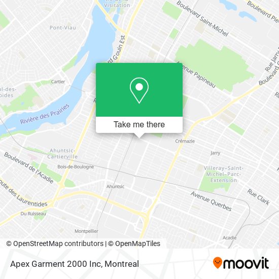 Apex Garment 2000 Inc map
