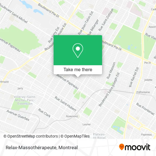Relax-Massothérapeute map