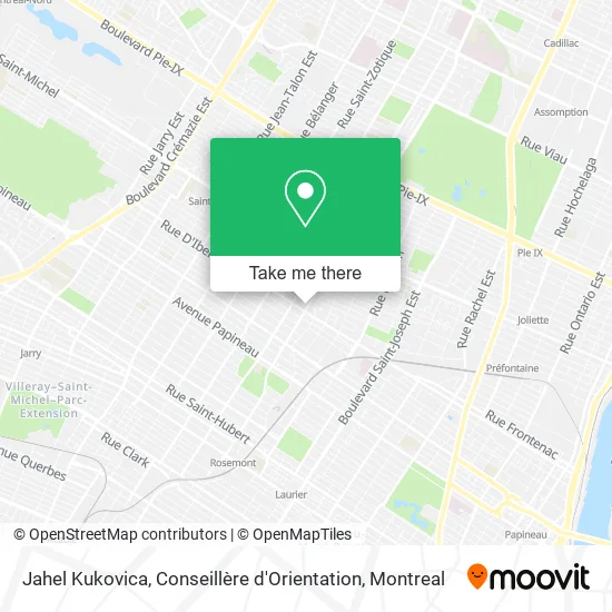 Jahel Kukovica, Conseillère d'Orientation map