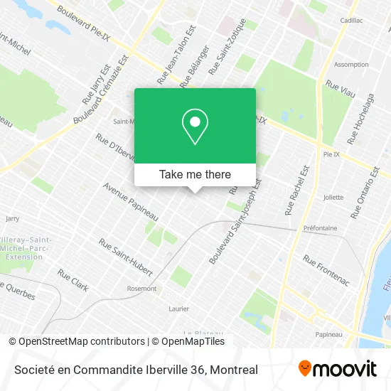 Societé en Commandite Iberville 36 map