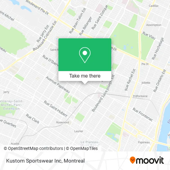 Kustom Sportswear Inc map