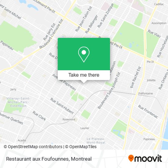 Restaurant aux Foufounnes map