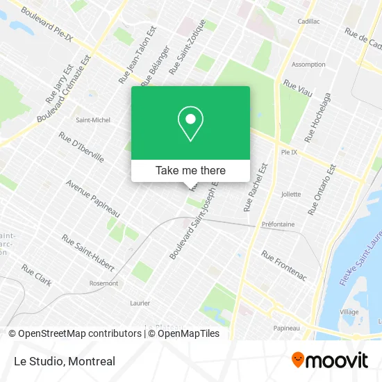 Le Studio map