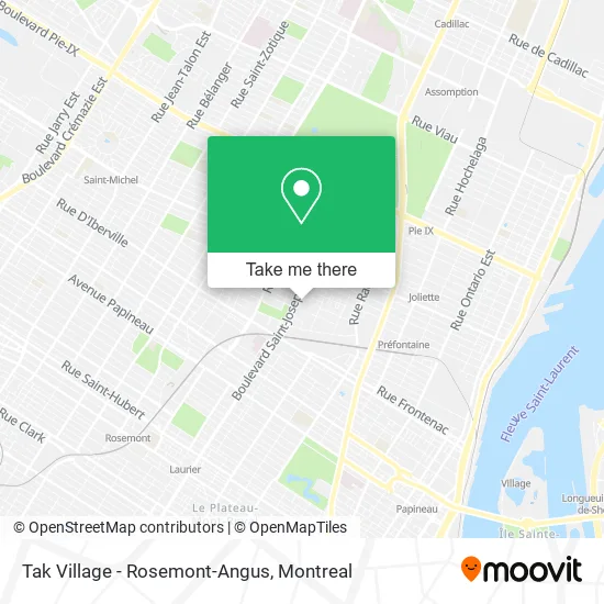 Tak Village - Rosemont-Angus map