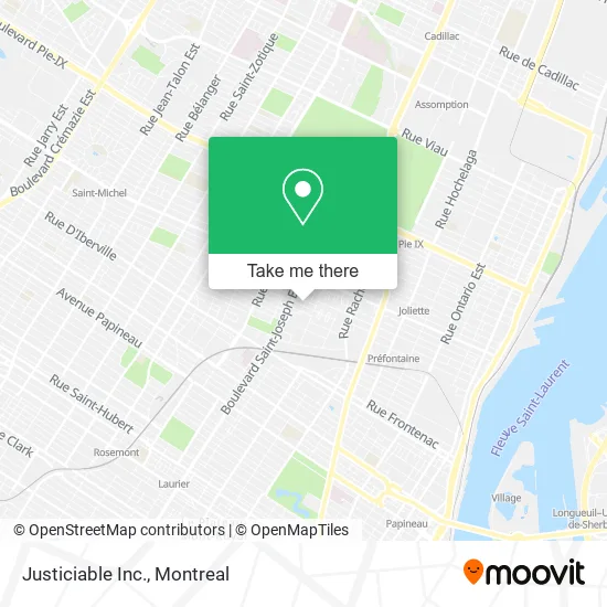 Justiciable Inc. map