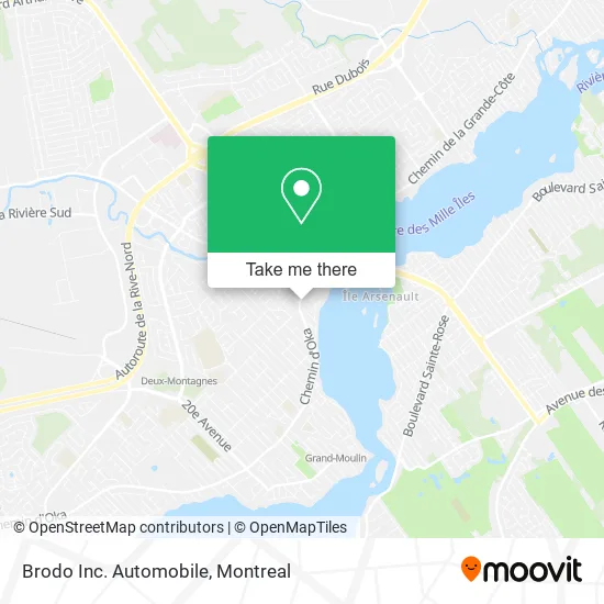 Brodo Inc. Automobile map