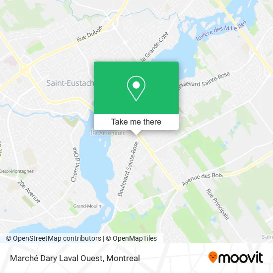 Marché Dary Laval Ouest map