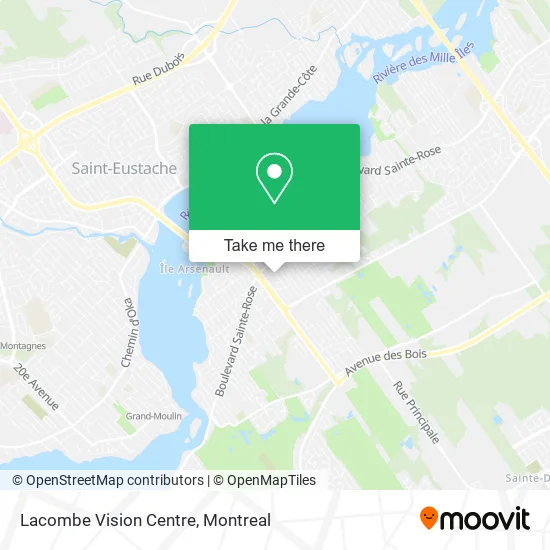 Lacombe Vision Centre map