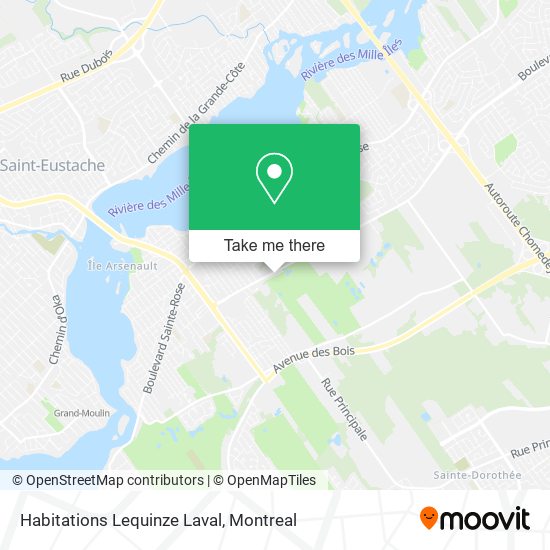 Habitations Lequinze Laval map