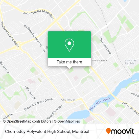 Chomedey Polyvalent High School map
