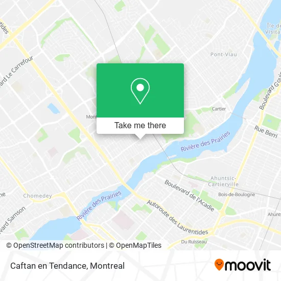 Caftan en Tendance map