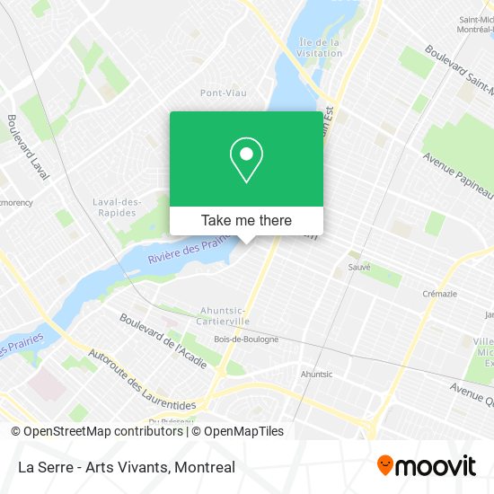 La Serre - Arts Vivants map