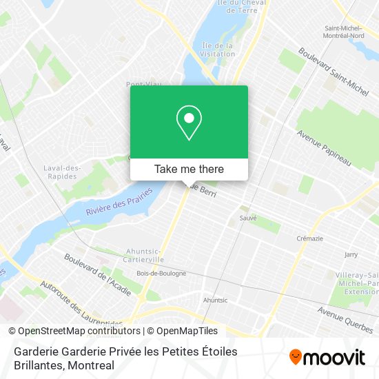 Garderie Garderie Privée les Petites Étoiles Brillantes map