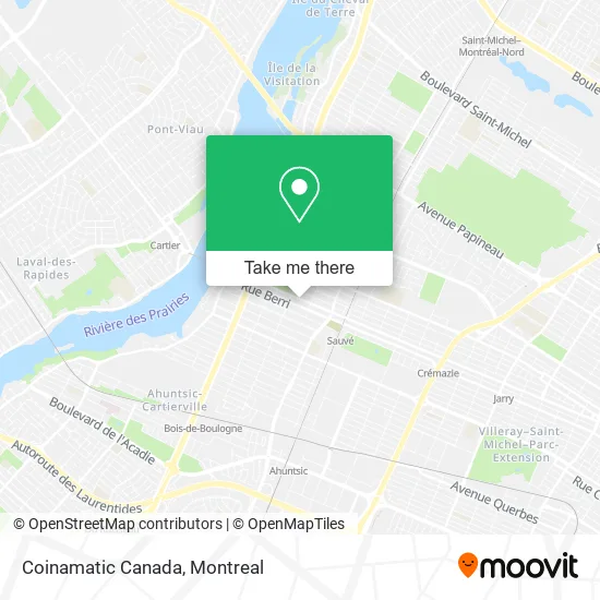 Coinamatic Canada map