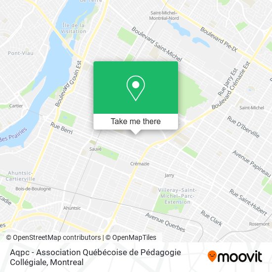 Aqpc - Association Québécoise de Pédagogie Collégiale map