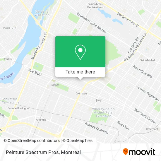 Peinture Spectrum Pros map