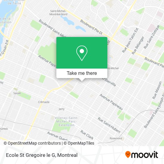 Ecole St Gregoire le G map