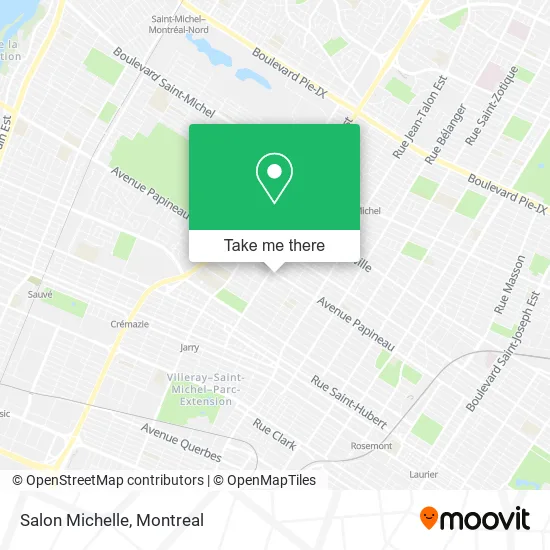 Salon Michelle map