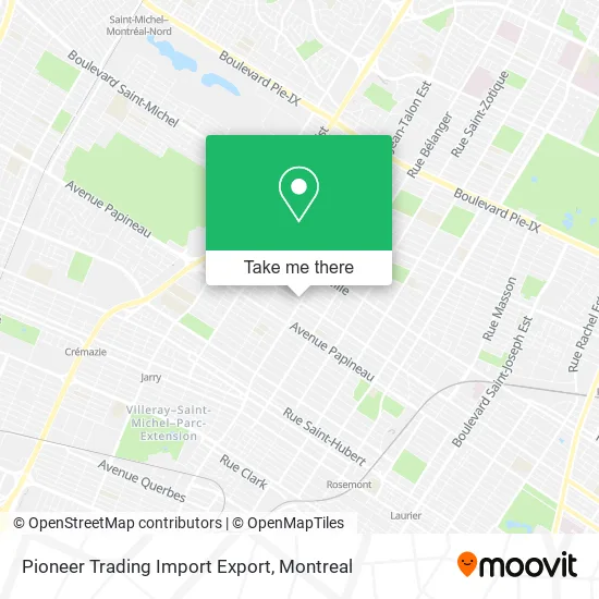 Pioneer Trading Import Export map