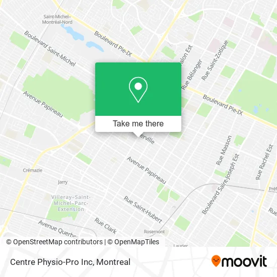Centre Physio-Pro Inc map