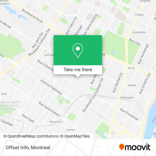 Offset Info map